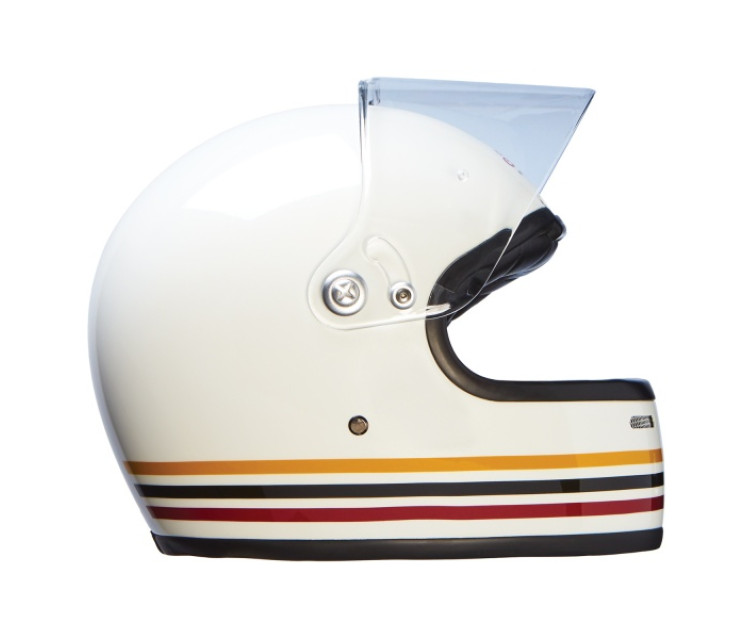 ŠALMAS RETRO FULL FACE HELMET BALTAS XXL