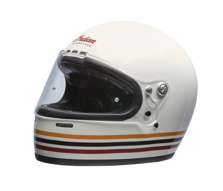 ŠALMAS RETRO FULL FACE HELMET BALTAS XXL