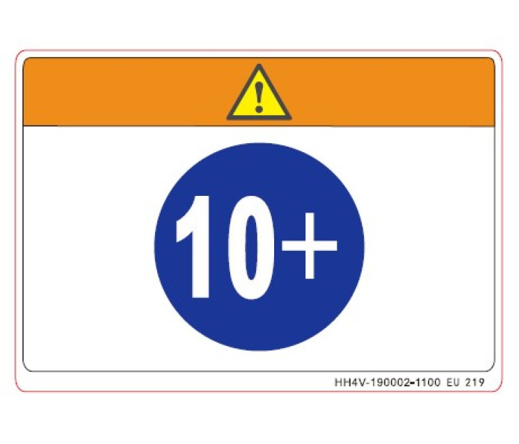 HH4V-190002-1100 WARNING LABEL, DRIVER AGE